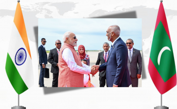 A Warm Welcome for Indian Prime Minister Narendra Modi in the Maldives